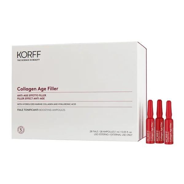 Korff Collagen Age Filler - Fiale Tonificanti Viso Anti-Age, 28 Fiale