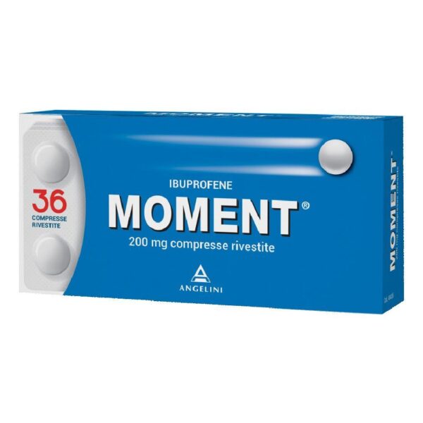 MOMENT  – Ibuprofene 200mg, 12-24-36 compresse rivestite