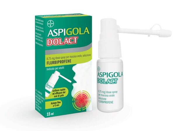 AspigolaDOLACT: spray orale per mal di gola e faringite