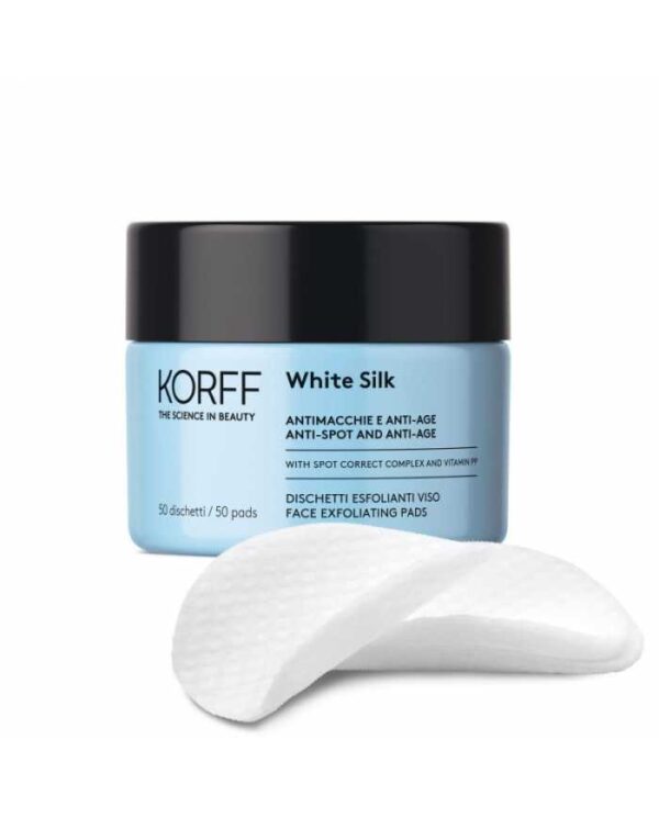 Korff White Silk Dischetti Esfolianti Viso 50pz