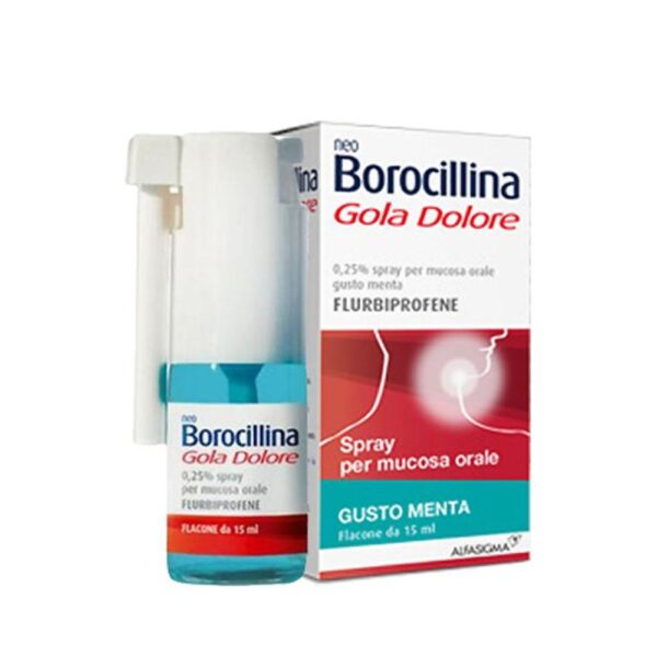 Neoborocillina gola dolore spray gusto menta